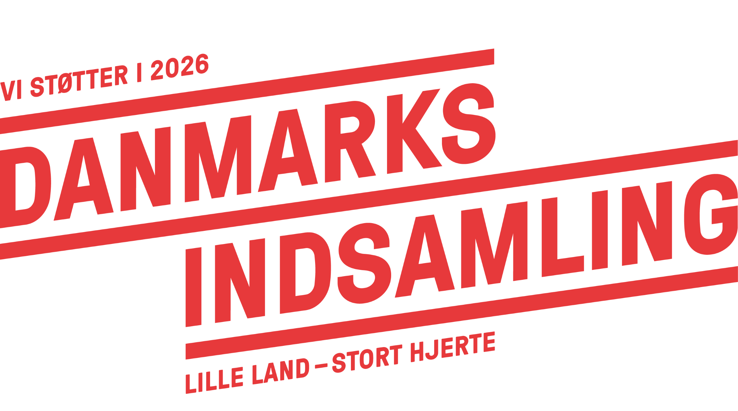Danmarks Indsamling 2026 - Støttelogo
